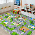 Car Rug Play Mat for Kids Toy Cars, City Road Traffic Playmat for Kid Bedroom by PlumlikHomeDecor