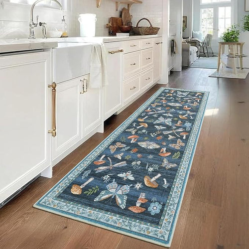 2.5x8 Runner Rug for Hallway Washable Kitchen Rugs Non Slip by ROYHOME