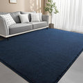 5x7 Feet Navy Blue Area Rugs for Bedroom, Indoor Washable Memory Foam Rug for by Woottpe