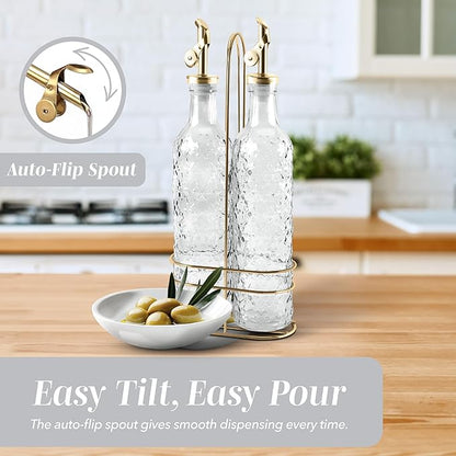 COOK WITH COLOR Glass Olive Oil Bottle Dispenser - Image 5