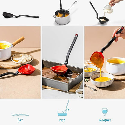 Dreamfarm Fladle Fold-Flat, Space-Saving Serving & Cooking Ladle Measures up to - Image 4