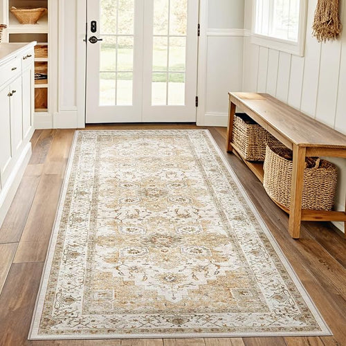 AMADA HOMEFURNISHING 2x6 Washable Runner Rug, Low-Profile Kitchen Rugs by AMADAHOMEFURNISHING