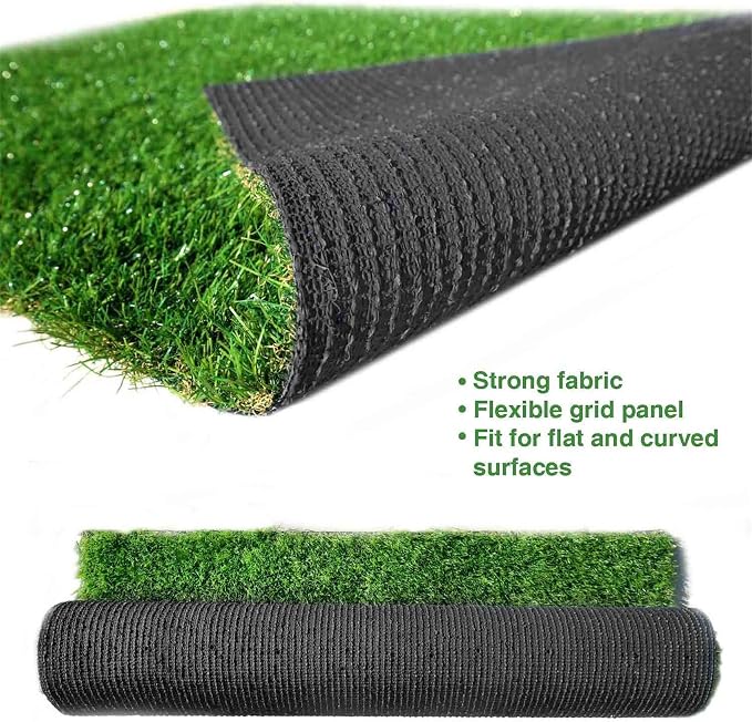 LITA Realistic Artificial Grass Turf Lawn Customized Size 3 x 24 Feet, 1.38" - Image 2
