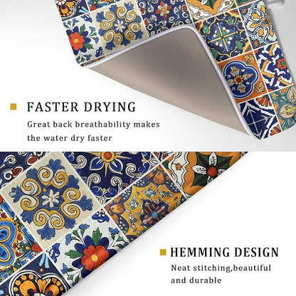 Talavera Mexican Tiles Dish Drying Mat - Image 3
