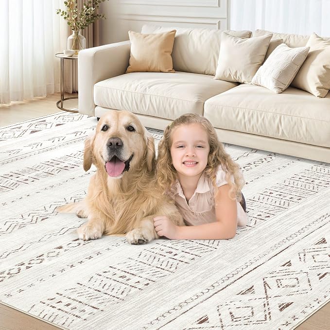 cotiled 12x15 Area Rugs Living Room Rug: Washable Boho Rugs - Image 5
