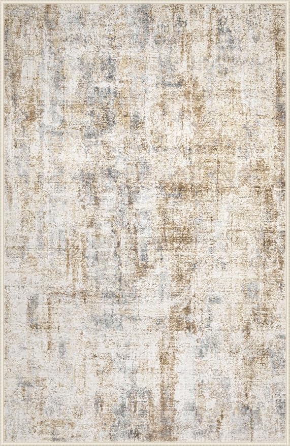 Area Rugs 5x7 Living Room: Washable Rug Modern Abstract Rugs Soft Non Slip - Image 8
