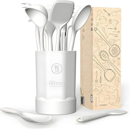 oannao Silicone Kitchen Utensils Set, 600°F Heat Resistant Silicone Cooking - Image 7