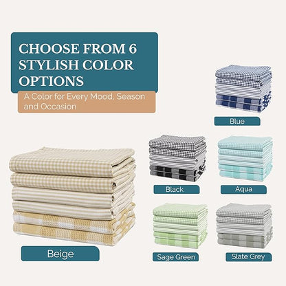 Casa Platino Dish Towels for Kitchen 18" x 28", Dish Towels Set of 6 – Great - Image 7
