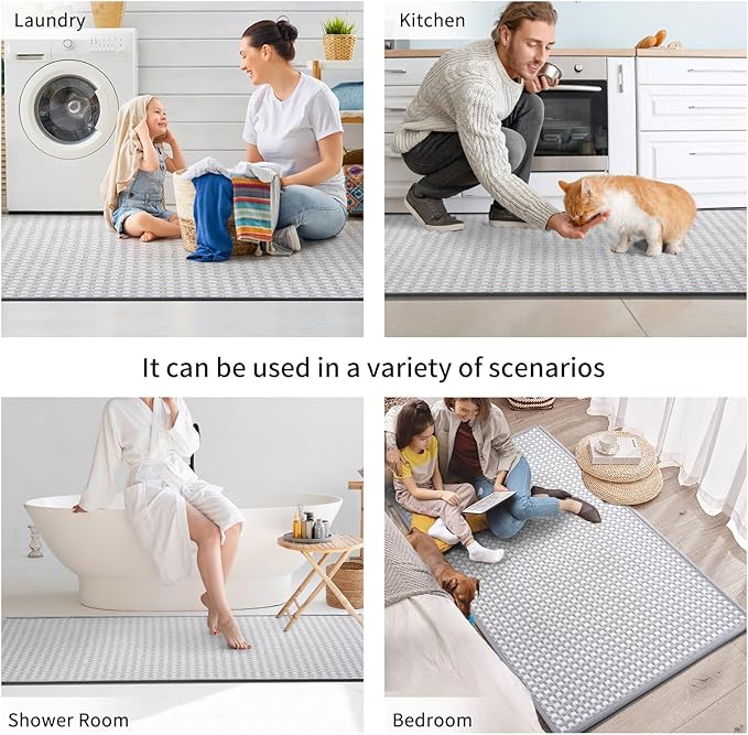 YDKGL Kitchen Rugs Mat Non Slip Washable, Super Absorbent Kitchen Mats - Image 8