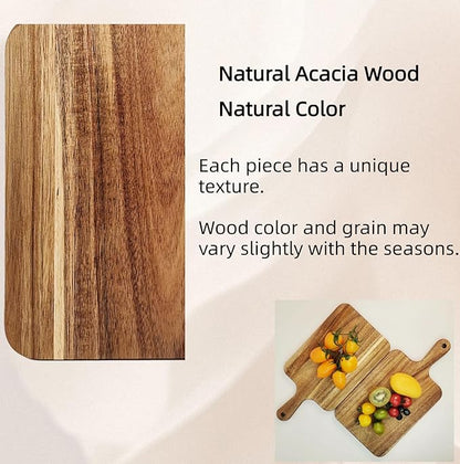 ZeQi 2PCS Small Acacia Wood Cutting Board - Image 5