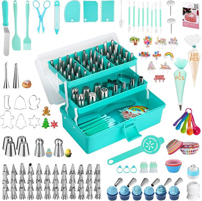 Cake Decorating Supplies Tools Kit: 358 pcs Baking Accessories by AUKOW