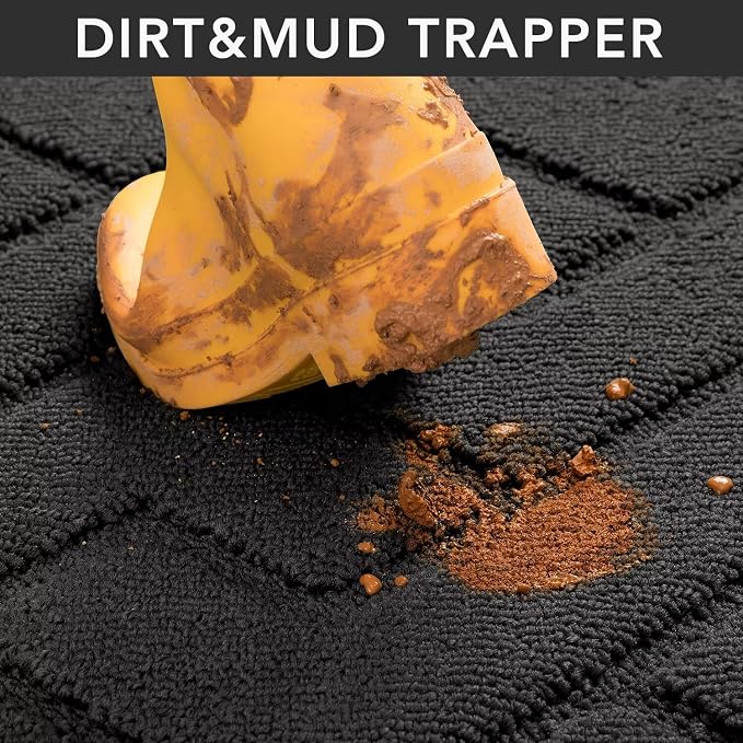 hicorfe Dirt Trapper Indoor Doormat, Non Slip Backing Washable Door Mats - Image 6
