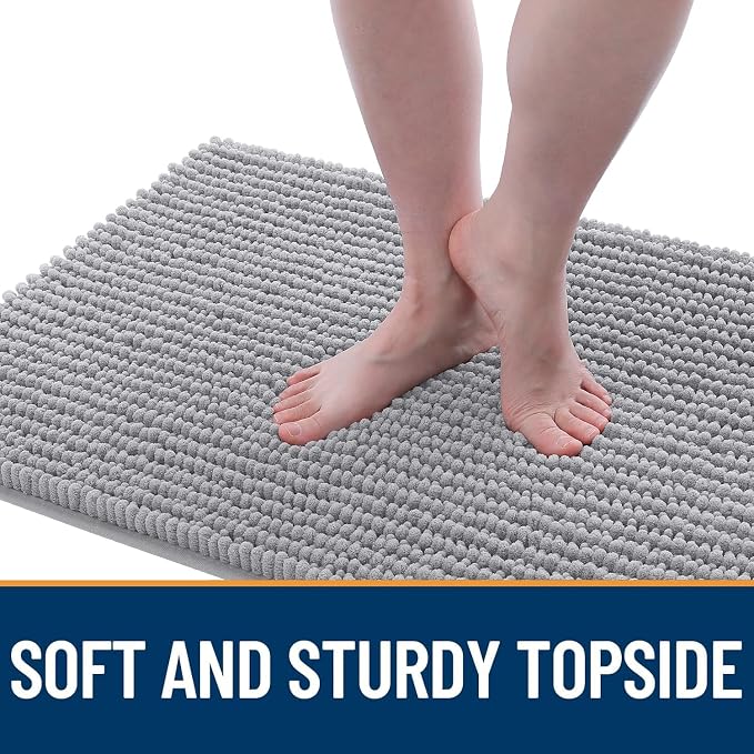 OLANLY Dog Door Mat for Muddy Paws 36x24, Ultra Absorbent Chenille Mud Doormat - Image 3