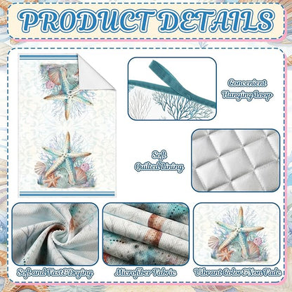 Jingmore 6 Pcs Kitchen Decor Set Accessorie Farmhouse Kitchen Towels Pot - Image 5