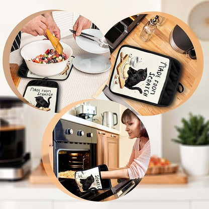 Black Cat Baking Pot Holders - Image 6