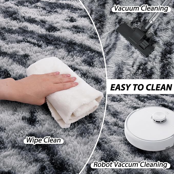 8x10 Area Rugs for Living Room, Ultra Soft Fluffy Large Shaggy Rug Carpet for - Image 4