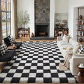 PureCozy Checkered Rug 8x10 for Living Room by PureCozy