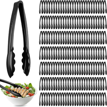 Tessco for you 200 Pcs Plastic Tongs for Serving Bulk, 9 Inch Plastic by Tessco
