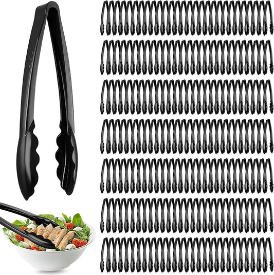 Tessco for you 200 Pcs Plastic Tongs for Serving Bulk, 9 Inch Plastic by Tessco