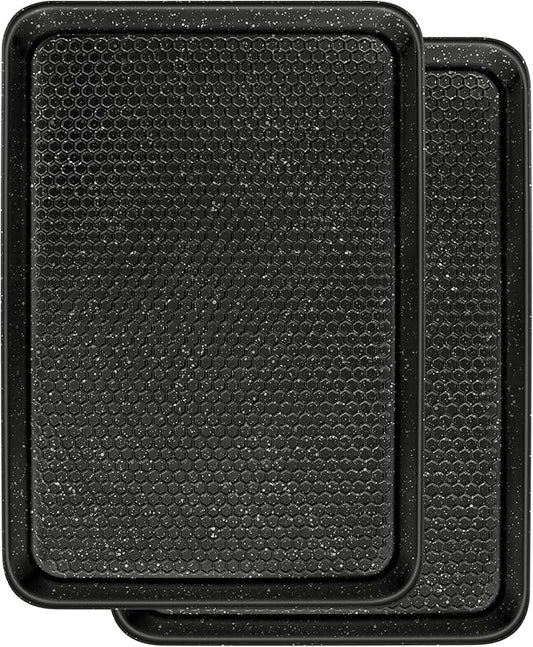 Wildone Baking Sheet Pan Set, Honeycomb Embossed Nonstick Baking Sheet 15x10 In by Wildone