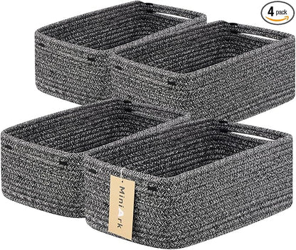 MiniArk Small Storage Baskets for Organizing | Closet Organizer Bins | Shelf by MiniArkStorageBasketsHome