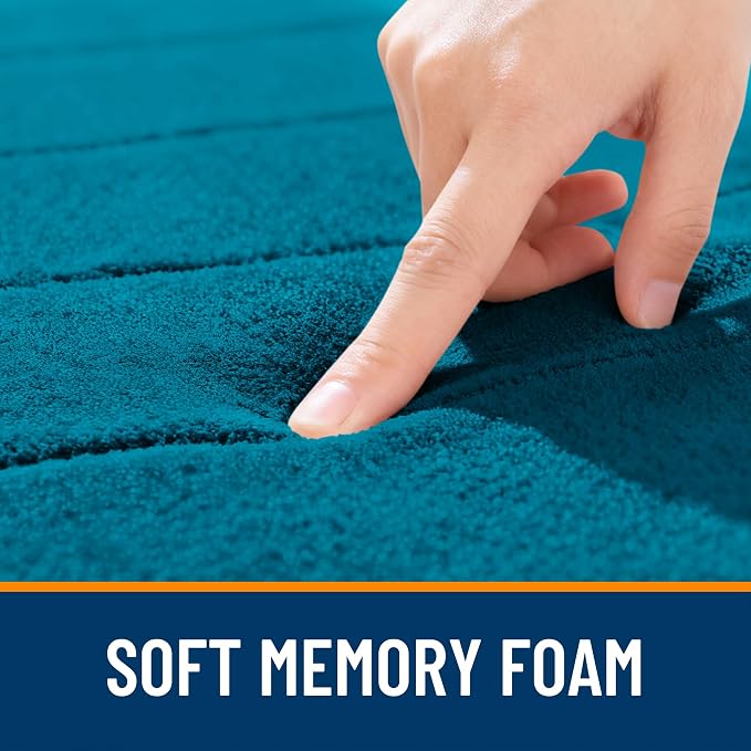 OLANLY Memory Foam Bath Mat 30x20, Super Soft Absorbent Bathroom Rugs, Quick Dry - Image 5
