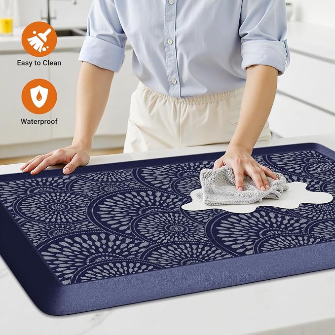 Mattitude 4/5 Inch Kitchen Mat, 17.3x39in Heavy Duty Ergonomic Comfort Foam - Image 3