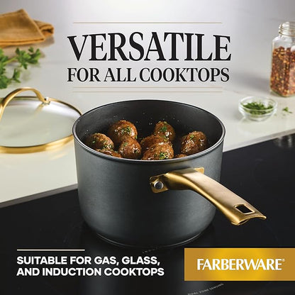 Farberware Forged Induction Ceramic Cookware Nonstick Saucepan - Image 3