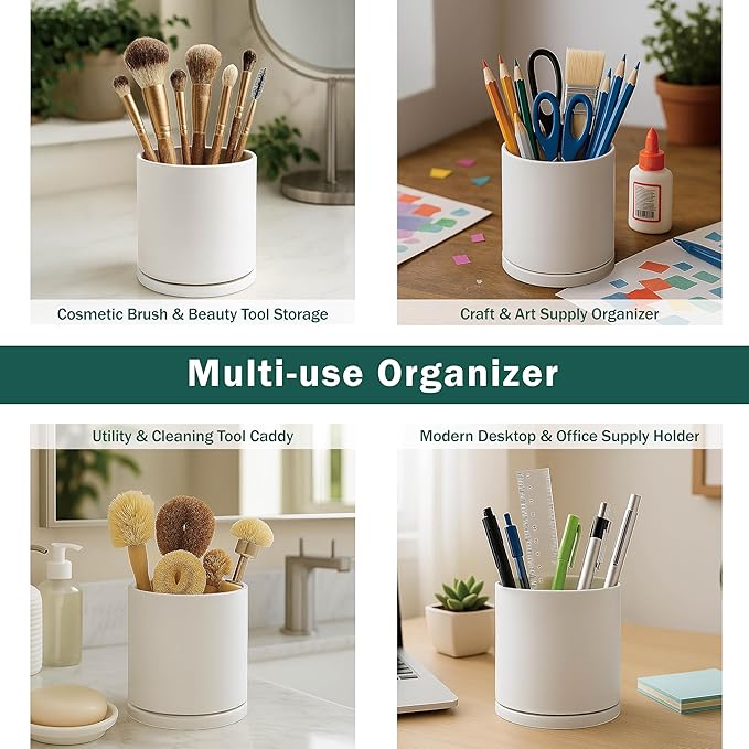 D'vine Dev 360° Rotating Utensil Holder – 5" Kitchen Utensil Crock - Image 7