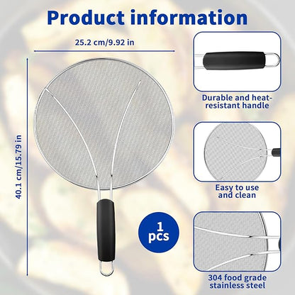 Splatter Screen for Frying Pan - Image 2