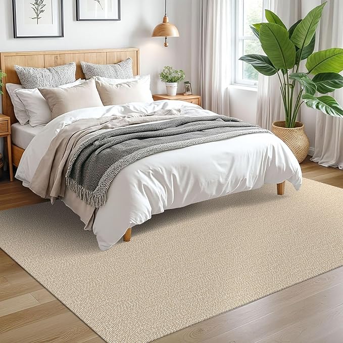 EARTHALL Washable Area Rugs 5x7 Ft Non Slip Living Room Rugs Cotton Rubber - Image 7