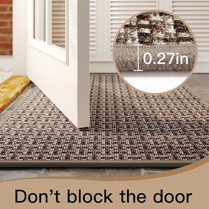 YDKGL Door Mat 24"x35", Dirt Resistant and Absorbent, Non-Slip Rubber Backing - Image 4