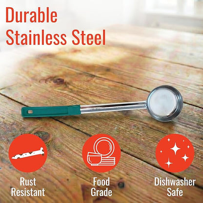 4 Ounce Solid Stainless Steel Portion Control Ladle Spoon - Image 4