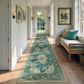 RELEANY Area Rugs Runner 2'6"x14' Washable Non-Slip, Floral Vintage Distress by RELEANY