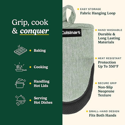Cuisinart Mini Oven Mitts – 5.5” x 7” Heat-Resistant Kitchen Mitts - Image 5