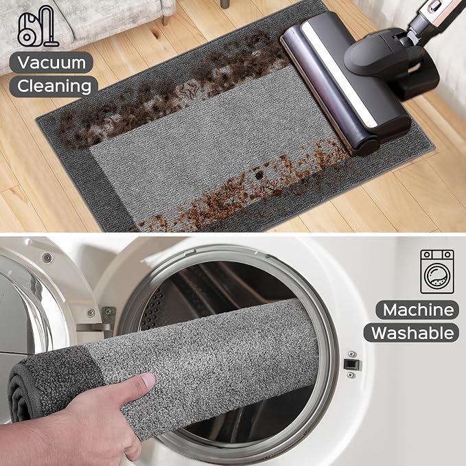 Machine Washable Kitchen Rug 24" x 84", Non Slip Kitchen Mat - Image 7