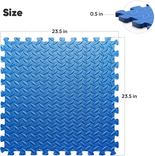 32 Pack Home Gym Mat, Puzzle Exercise Mat, EVA Interlocking Foam Floor Tiles - Image 2