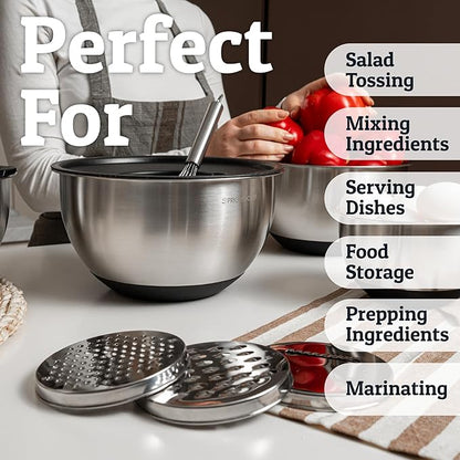 Priority Chef Stainless Steel Mixing Bowls - Image 6