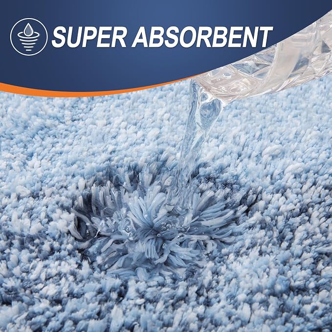OLANLY Large Bathroom Rugs Mat 47x32, Extra Soft Absorbent Microfiber Bath Rugs - Image 3