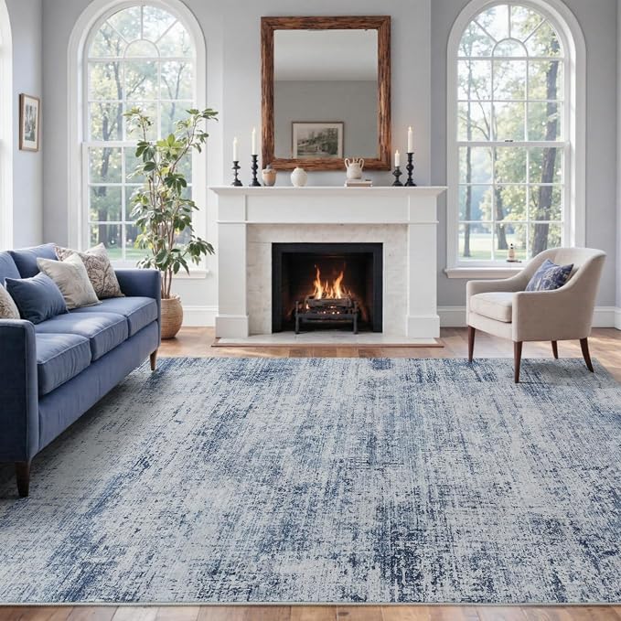 5x7 Ft Area Rugs for Living Room, Soft Non-Slip Washable Rugs Modern Abstract - Image 2