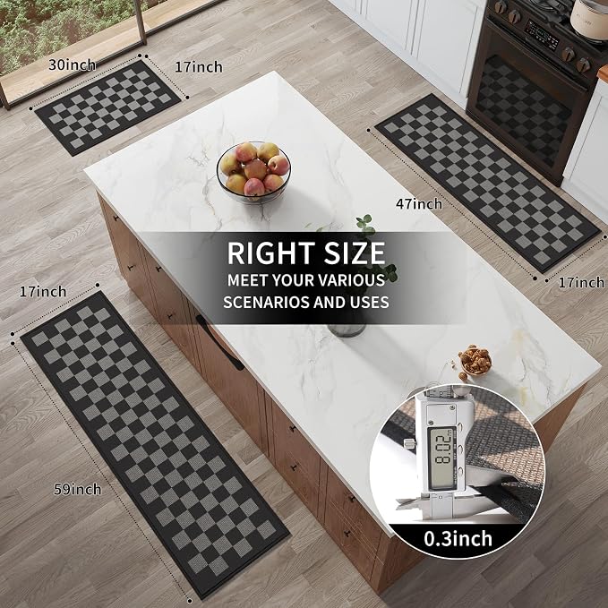 YDKGL Kitchen Mats for Floor Kitchen Rugs Non Slip Washable, Super Absorbent - Image 9