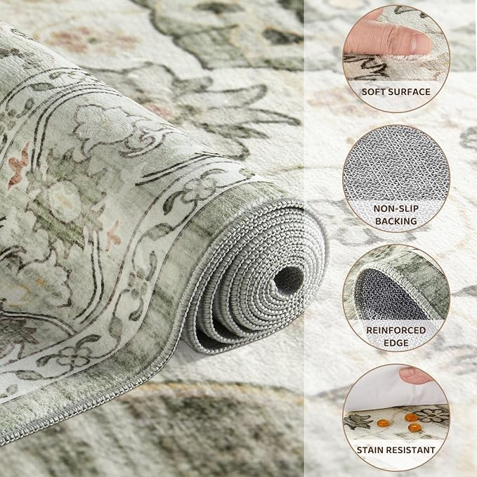9x12 Washable Area Rug - Image 3
