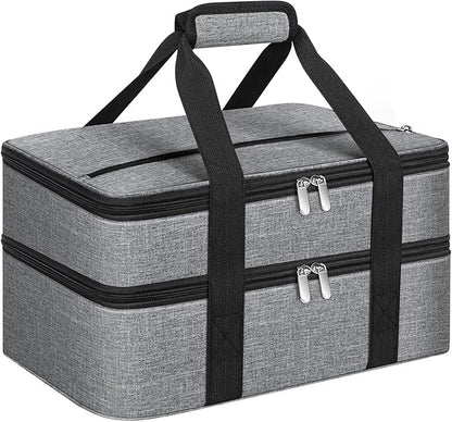 Double Insulated Casserole Carrier, Portable Casserole Carrier by MIAOJIE
