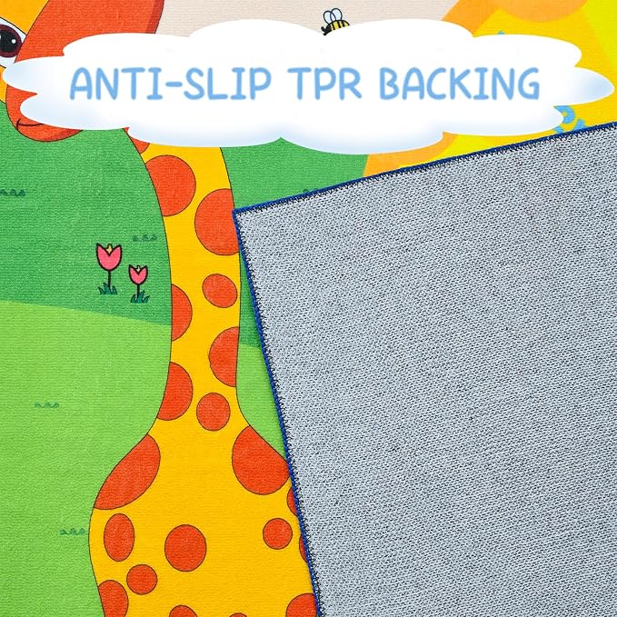 6x9 Playroom Rugs for Kids Washable, Educational and Fun Playmat - Image 6