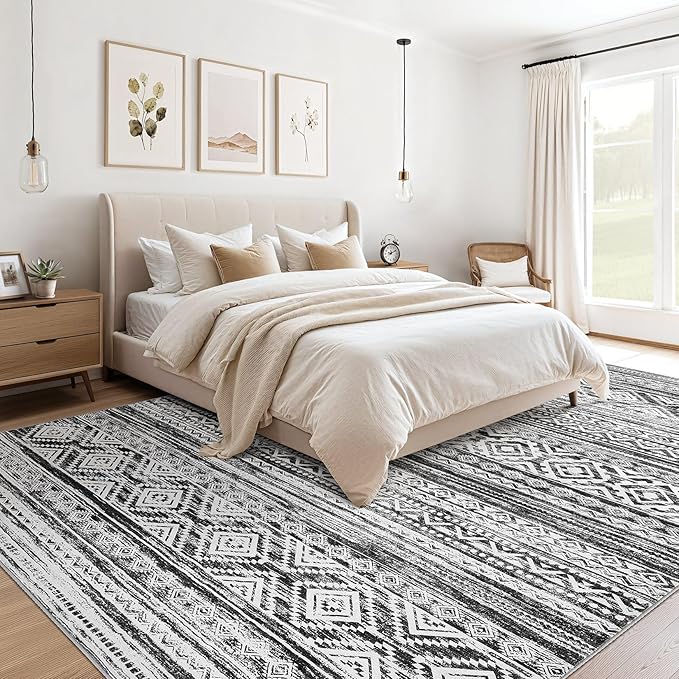 cotiled 12x15 Area Rugs Living Room Rug: Washable Boho Rugs - Image 4