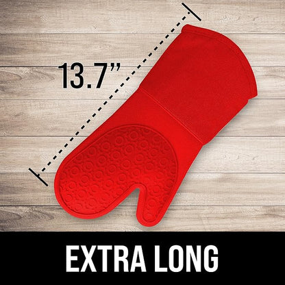 BPA-Free Silicone Oven Mitts Ultra Heat Resistant up to 500°F - Image 2