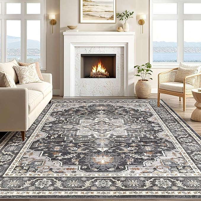 Vintage Living Room Area Rug 9x12 - Image 5