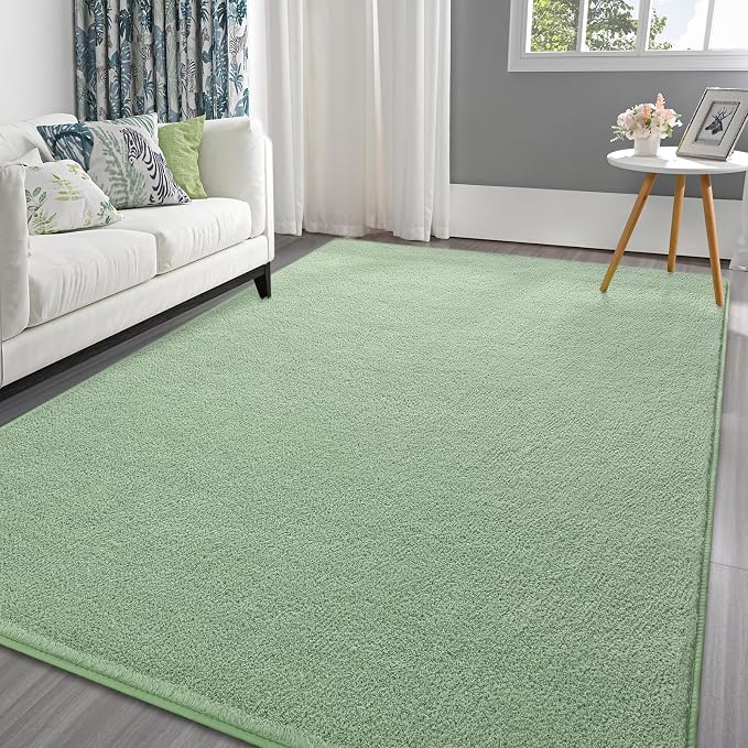 Pettop 5x7 ft Light Green Area Rugs by Pettop