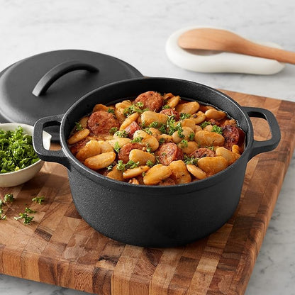 Amazon Basics Pre-Seasoned Cast Iron Mini Dutch Oven Pot - Image 5