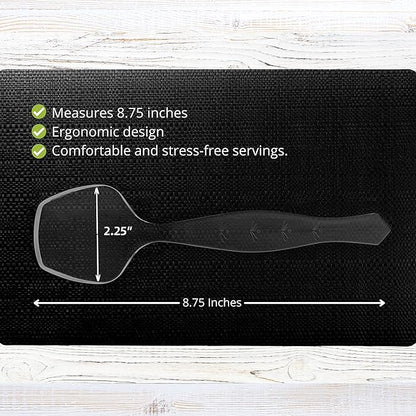 PARTY BARGAINS Disposable Clear Plastic Serving Spoons 8.75″ – Heavy-Duty Clear - Image 2